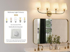 4-Light Bathroom Light Fixtures, Modern Light Fixtures - Image 6