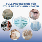 CSD Colo 50 Pcs ASTM Level 1 Disposable Face Masks, 3 Ply Adult Mask - Image 4