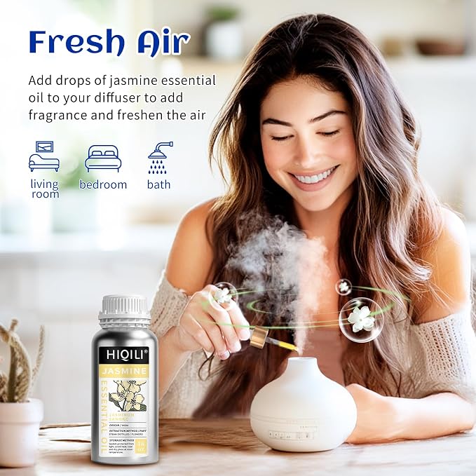 HIQILI 16 Fl Oz Jasmine Essential Oil, 100% Pure Natural - Image 2