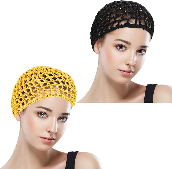 WLLHYF Wig Cap Thick Long Hair Caps Adjustable Net Mesh Braided Weaving Making - Image 3