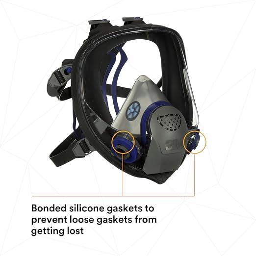 3M Ultimate FX Full Facepiece Reusable Respirator, Six-Strap Harness - Image 13