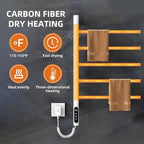 Electric Towel Warmer, 5-Bar Rotating Heated Towel Rack, 2-3 Minutes to - Image 4