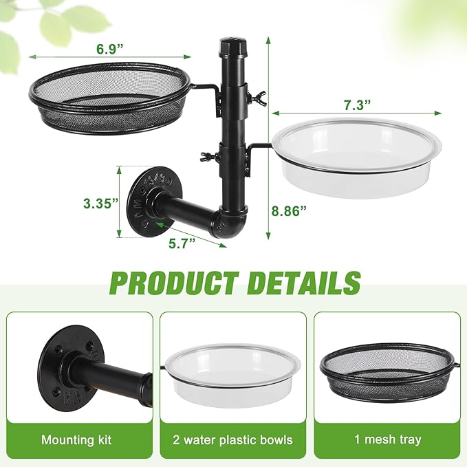 Urban Deco Wall Mounted Bird Feeder - Image 5