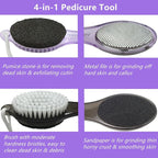 Foot File Callus Remover 4-in-1, Feet Scraper Pedicure Tools - Image 2