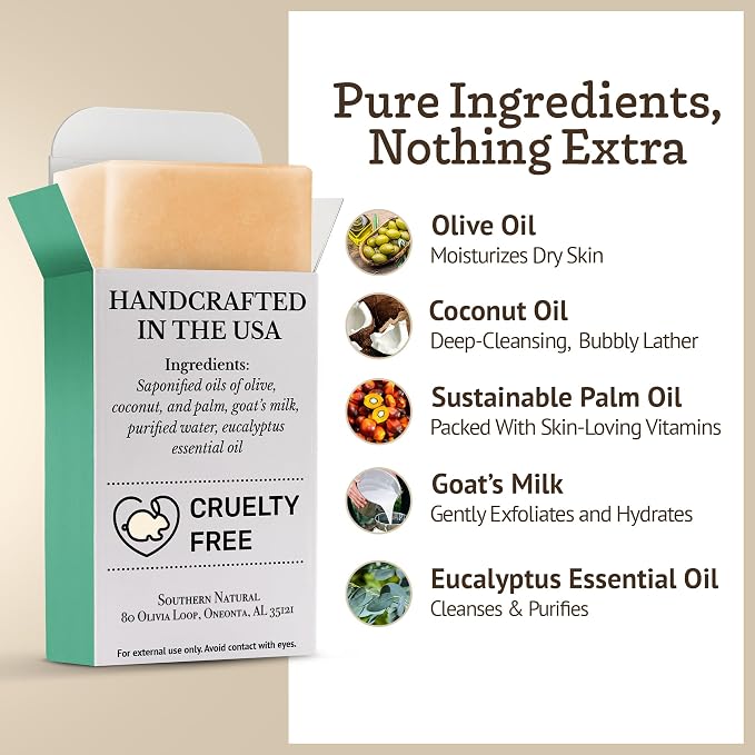 Southern Natural Goat Milk Soap Bar - Image 3