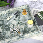 Marble Bathroom Vanity Tray, Natural Luxury Vanity Home Kitchen Bathroom Table - Image 7