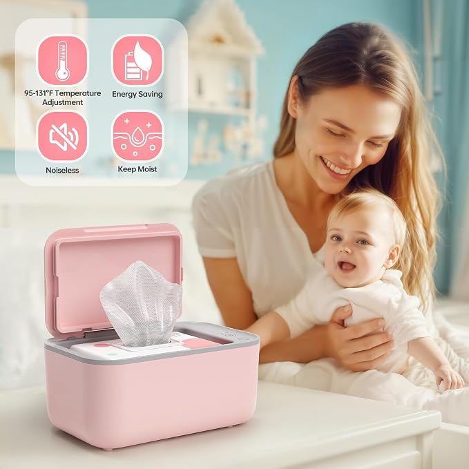 Chefhandy Baby Wipe Warmer, 3-Level Temperature Control, Quiet & Even Heating - Image 8