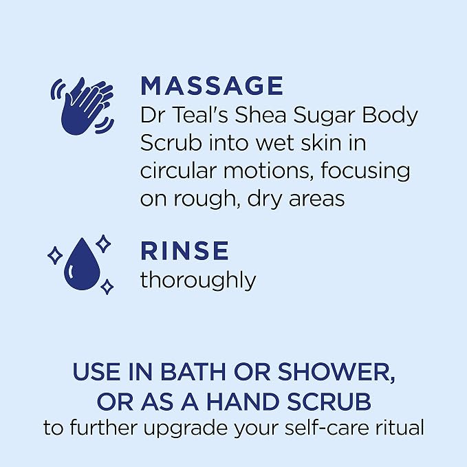 Dr Teal's Shea Sugar Scrub Trial Pack, Shea Butter, Citrus 19 oz - Image 4