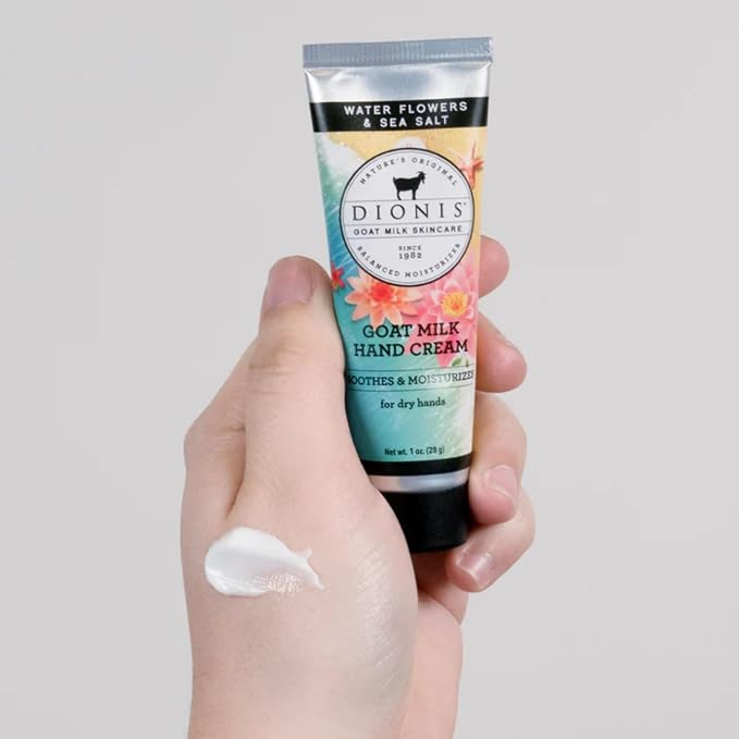 Dionis Goat Milk Hand Cream Water Flowers & Sea Salt 1 oz - Image 6