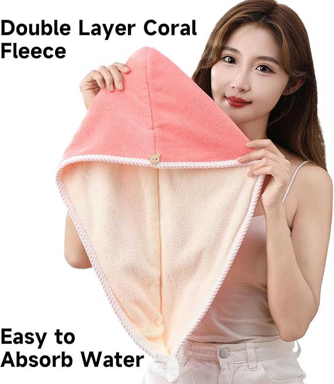 Microfiber Hair Towel, Hair Towel wrap - Image 4