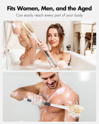 Back Scrubber Anti Slip for Shower: 18.1'' Long Handle Bath Brush - Image 8
