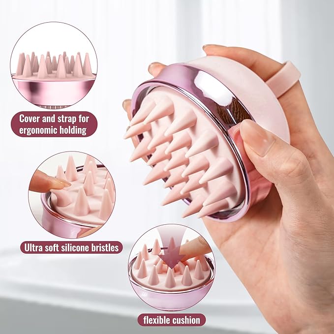SHINLEA 2 in 1 Scalp Massager Hair Growth, Scalp Scrubber - Image 4