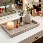 Pure Natural Marble Tray for Bathroom, Sink. Cosmetics, toiletries, etc. can be - Image 6