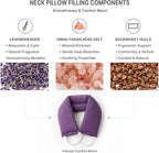 Microwave Heating Pad for Neck – Microwavable Neck Wrap & Eye Mask Set for Neck - Image 4