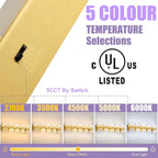 Modern LED Bathroom Light Fixtures Dimmable 5-Light Gold Vanity Light, 5CCT - Image 3