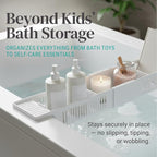 KidCo Bath Toy Organizer Storage Basket, 3 Compartment Horizontal Large - Image 6