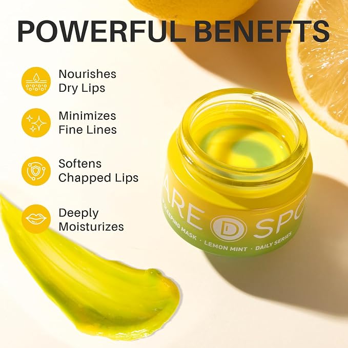 SPODARE 3-in-1 Dual-Color Sleeping Lip Mask Set – Blueberry, Grape & Lemon | - Image 5