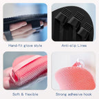 Manmihealth Silicone Back Scrubber & Bath Glove & Face Brush Set, - Image 6