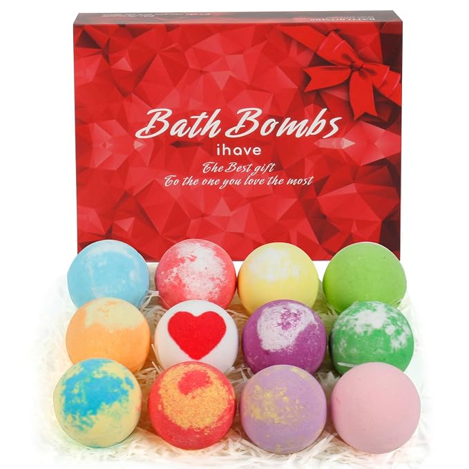 iHave Bath Bombs for Kids and Women, 12 Natural Handmade Bath Bomb Gift Set - Image 9