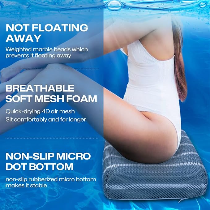 Hot Tub Cushion Pillow for Indoor or Outdoor Use, Hot Tub Accessories for Adults - Image 2