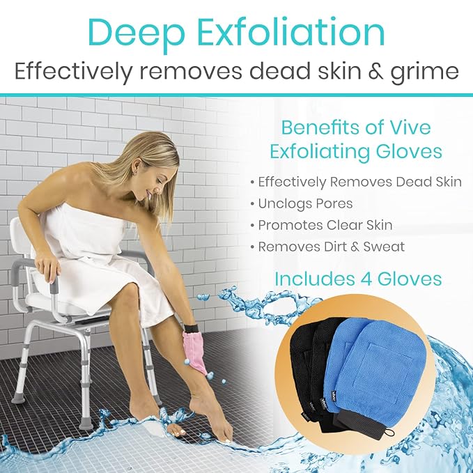 Vive Exfoliating Mitts for Body - Image 2
