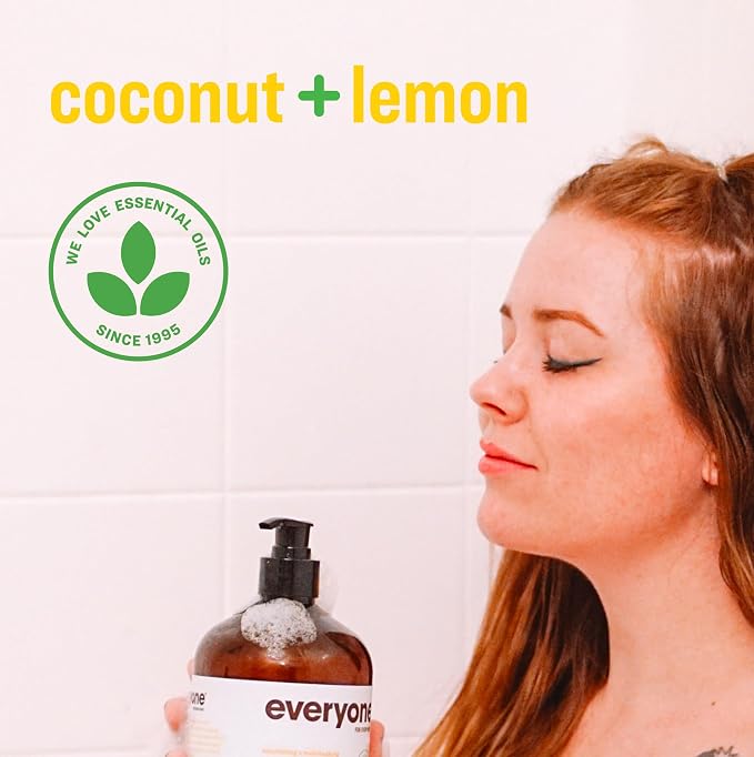 Everyone 3-in-1 Soap, Body Wash, Bubble Bath, 32 Ounce, Coconut and Lemon - Image 4