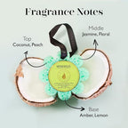 Spongellé Coconut Verbena Wild Flower Bath Sponge | Built-in Body Wash & Body - Image 3