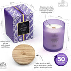 Lavender Candle 9.7 oz: 55 Hrs Burn Time - Image 3