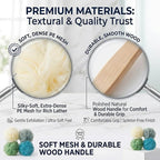 4 Pack Large Bath Puff Loofah Sponge - Image 3