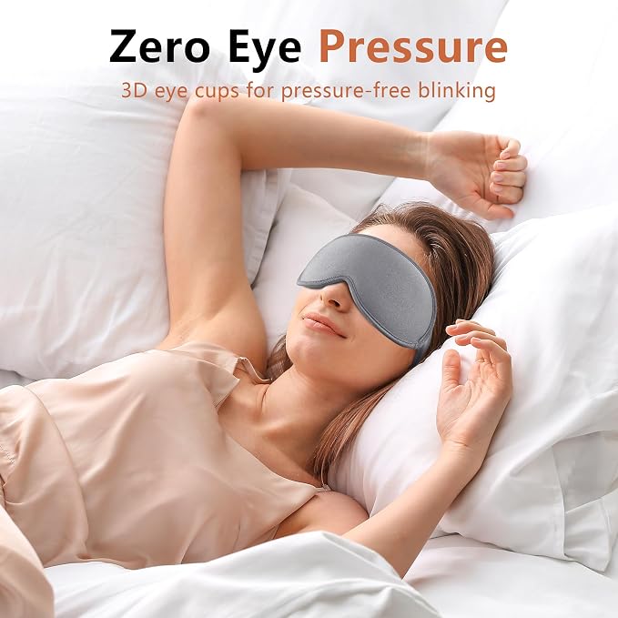 Sleep Mask for Side Sleeper Women Men, Eye Mask for Sleeping Light Blocking - Image 6