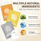 KONEUK 120 Pack Collagen Essence Sheet Face Masks Skincare, Moisturizing & - Image 3