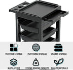 Salon Trolley Cart with Wheels & 5 Drawers, Salon Rolling Stations - Image 6
