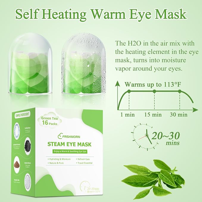16Packs Steam Eye Mask, Heated Eye Mask - Image 5