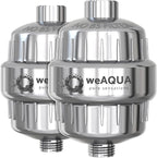 weAQUA Heavy Duty Shower Filter Family 2 PACK – 99% Removal by weAQUA