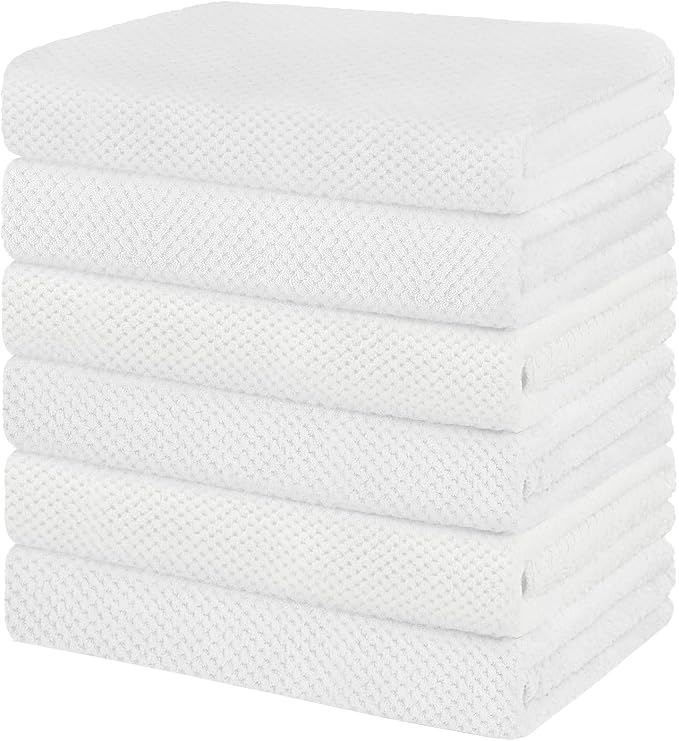 HOMEXCEL 6 Pack Bath Towel Set, Microfiber Ultra Soft Highly Absorbent Bath by HOMEXCEL