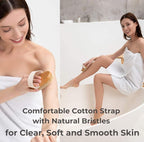 Dry Brushing Body Brush Set – Natural Bristle Spa Exfoliator Kit - Image 4