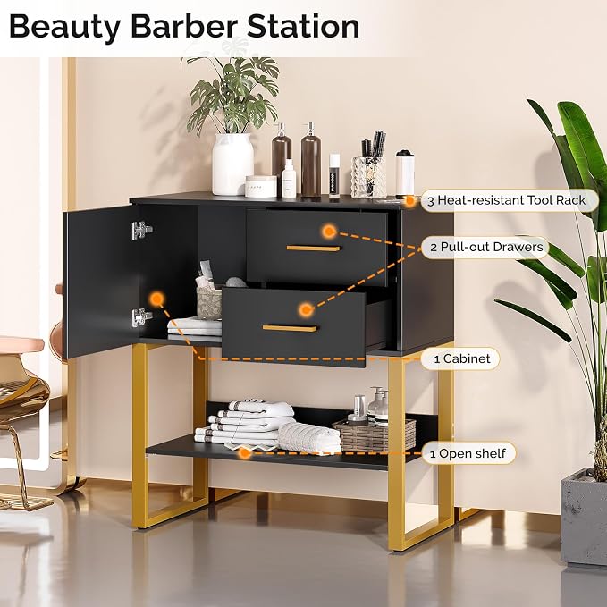 OmySalon Professional Barber Station, Salon Stations - Image 3