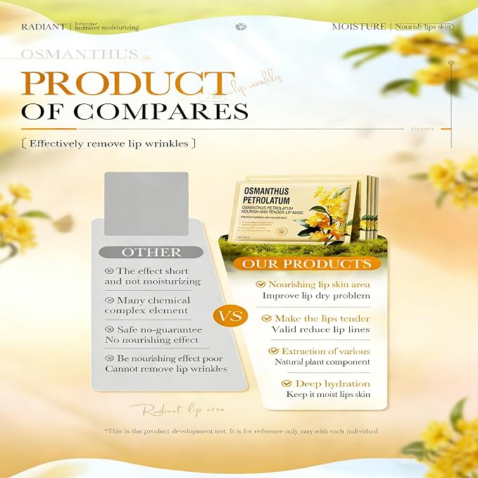 AKARY 10Pcs Osmanthus Nourish & Tender Lip Mask, Radiant & Tender, Smoothing - Image 8