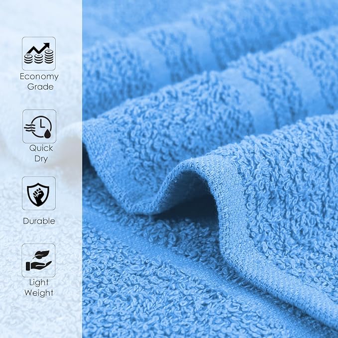 100% Cotton Salon Towel Set of 24|400 GSM|Soft Hand Towel|Bulk Hand |Cotton - Image 2