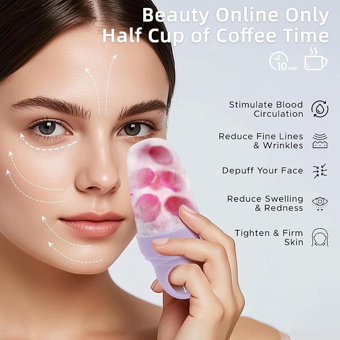 3 Pcs Facial Ice Roller Silicone Mold Reusable - Image 2