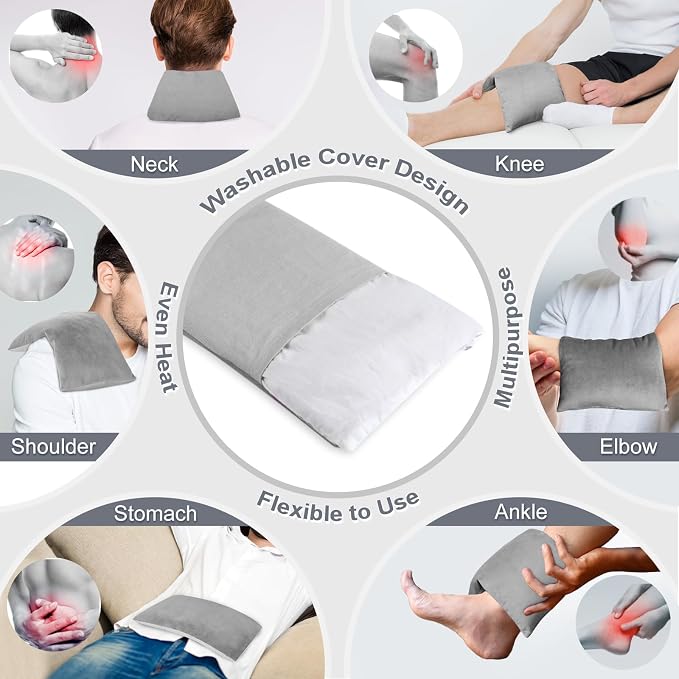 SuzziPad Microwave Heating Pad for Reduce Discomfort Washable Cover, 7x12 - Image 5