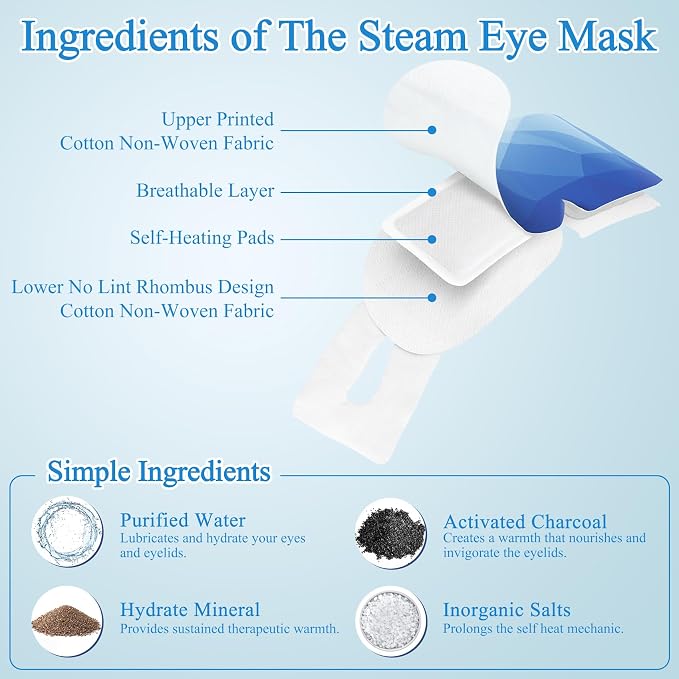 16Packs Steam Eye Mask, Heated Eye Mask - Image 4