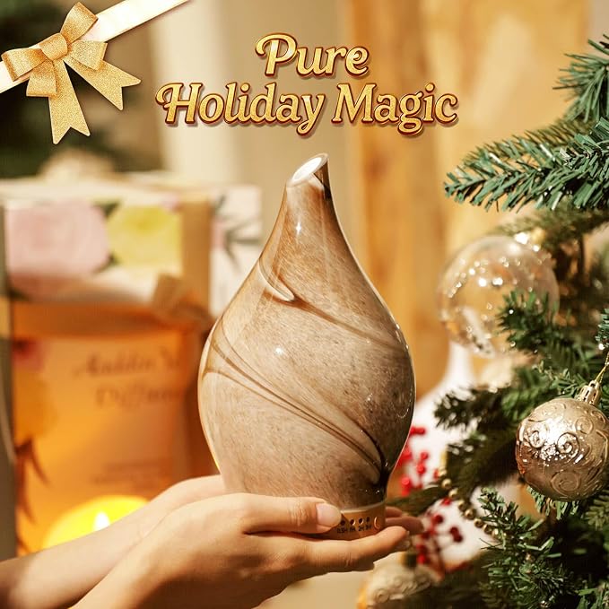 Porseme 150ml Essential Oil Diffuser Glass Color Changing Aroma Air Diffusers - Image 6