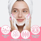 MUiiGOOD 2pcs Silicone Face Scrubber Round Pads Face Mask Brush Exfoliating Lip - Image 5