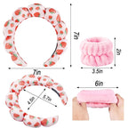 Zkptops Spa Headband for Washing Face Wristband Set Sponge Makeup Skincare - Image 6