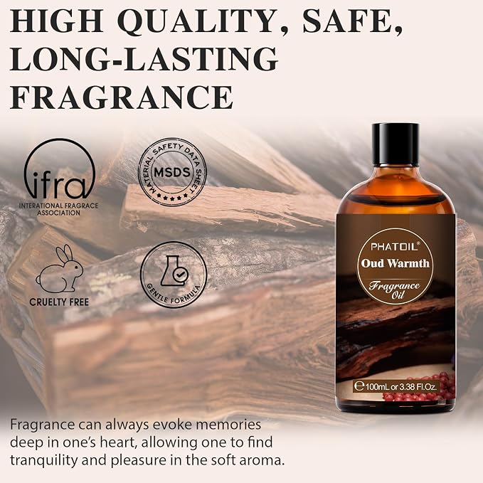 PHATOIL 3.38FL.OZ Oud Warmth Fragrance Oils - Image 2