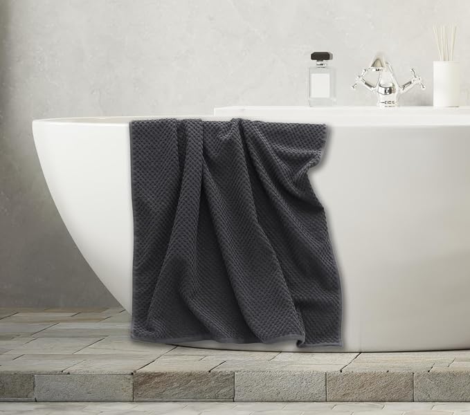 COTTON CRAFT Waffle 6 Piece Towel Set - Image 6