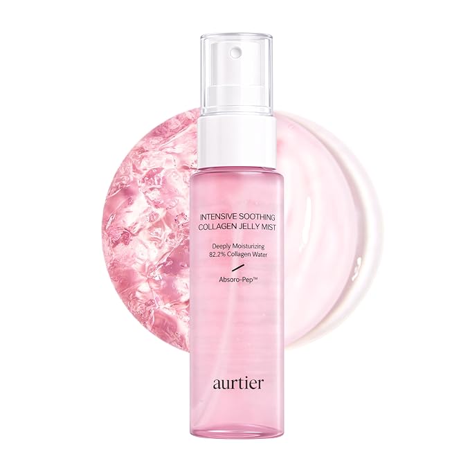 Intensive Soothing Collagen Jelly Mist, Deep Hydrating Pink facial mist by aurtier