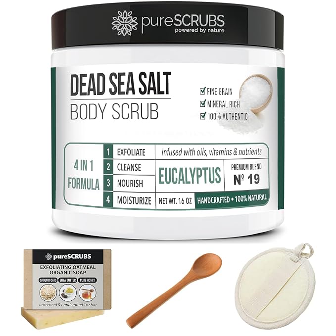 pureSCRUBS Premium Eucalyptus Body Scrub Set - Image 8