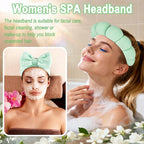 Zkptops 6Pcs Spa Headband for Washing Face Wristbands Set Women Bubble Makeup - Image 7
